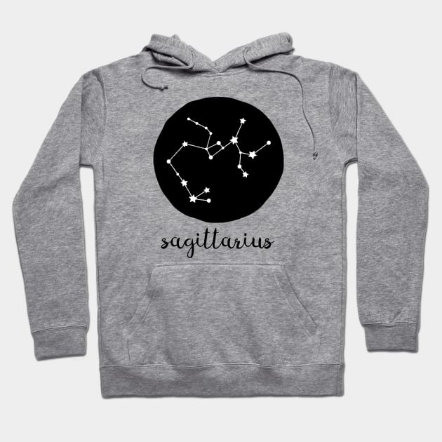 Sagittarius Zodiac Constellation Astrological Sign Celestial Art Design Hoodie by tortagialla